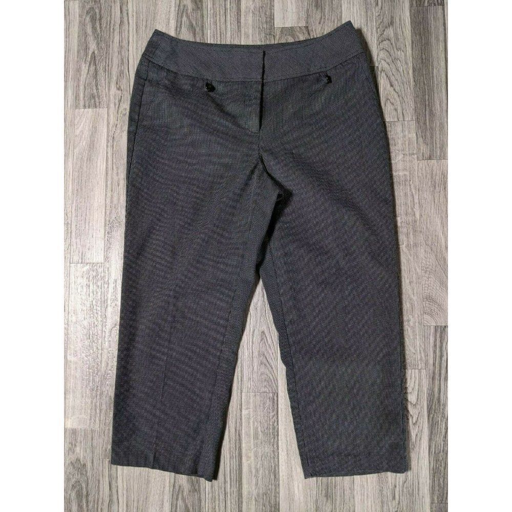(3/$27) Cato Black White‎ Polka Dot Dress Capris